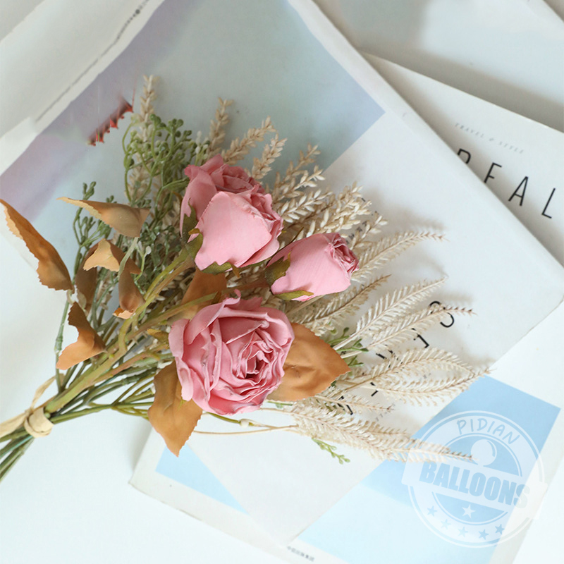 40cm Pink Artificial Flower Fo - đánh giá và giá Dried Flower Bunch