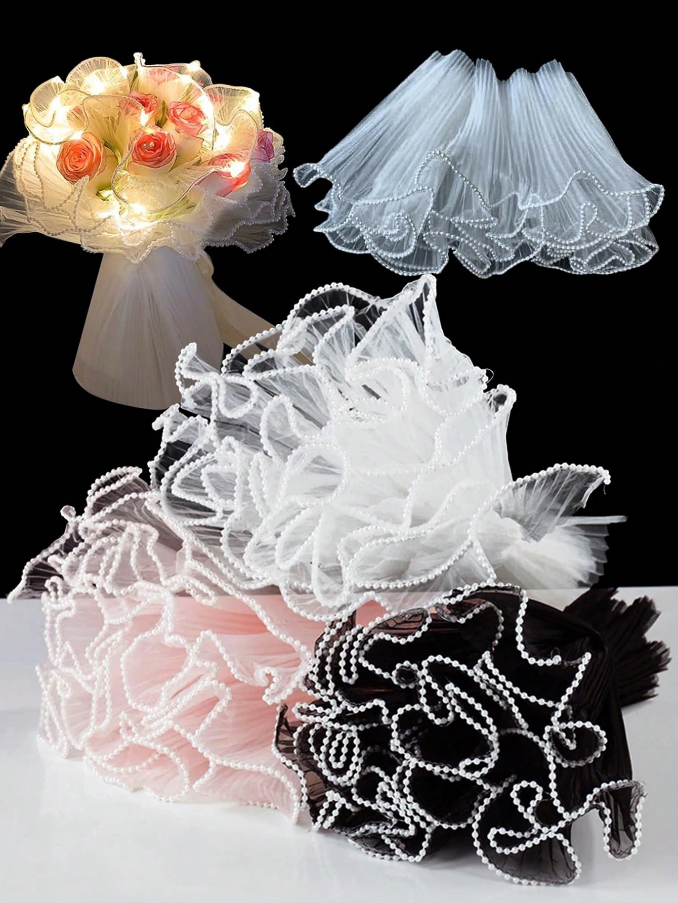 4Yards Faux Pearl Edge Flower  - đánh giá và giá Ae Florist Supply